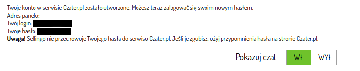 aktywacja konta w czater.pl