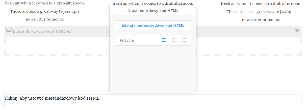 edytuj kod HTML