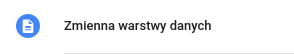 zmienna warstw danych